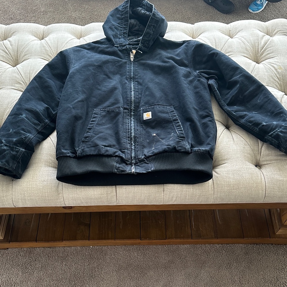 Carhartt Men's Black Hooded Jacket